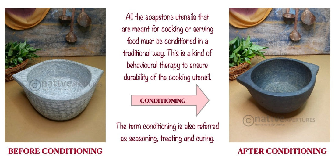 The process of conditioning a soapstone (Part 1)